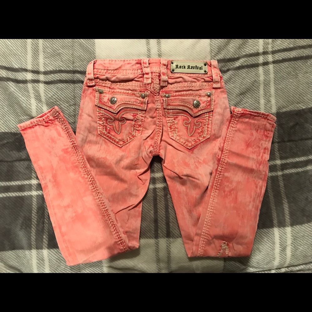Women’s Rock Revival Size 25 Kai Cuff Skinny